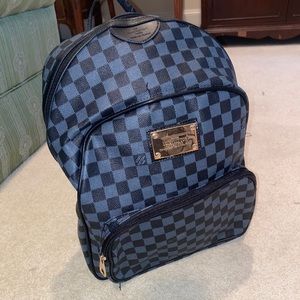 Checkered backpack